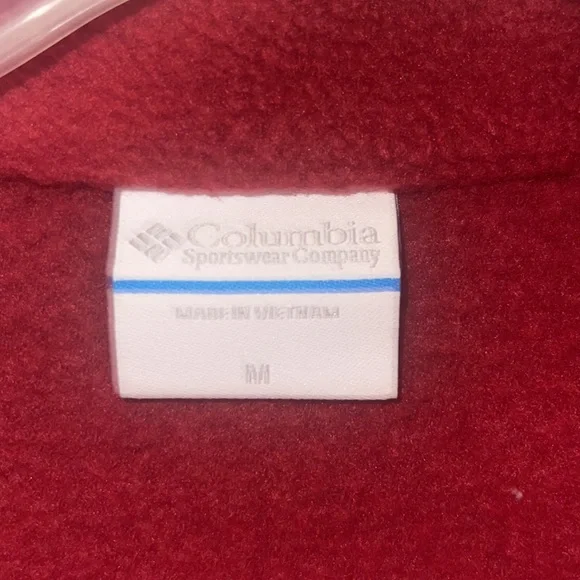 Women’s Red Columbia Fleece jacket size medium - Picture 4 of 5